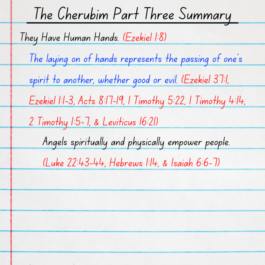 The Cherubim's Human Hands Summary